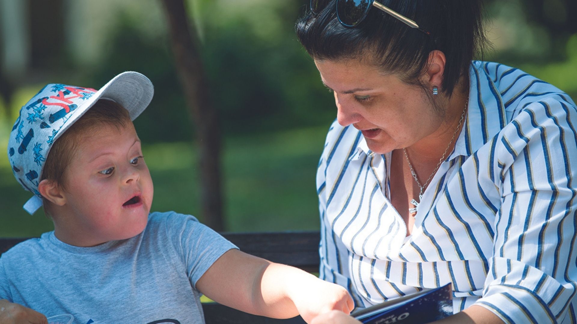 Georgi and one of our social workers. We always listen to children.