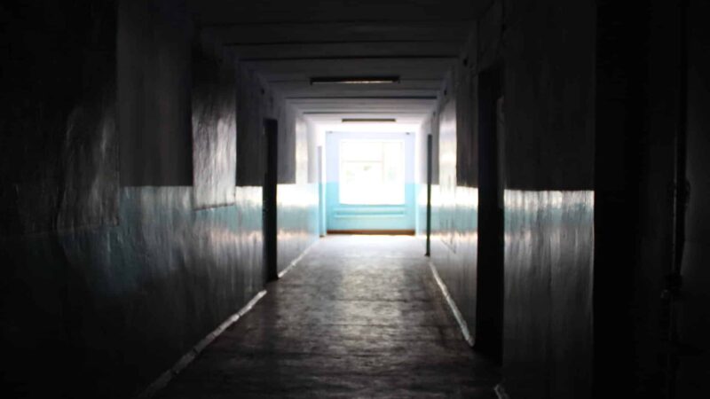 An orphanage corridor