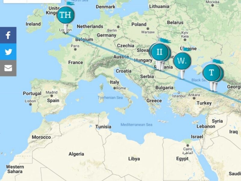 Map of a virtual race