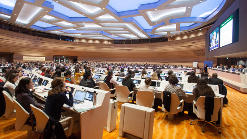 Participants at the UNCRC’s 2018 Day of General Discussion including childcare reform