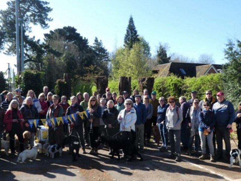 Members of the Vale of Pewsey support group standing in a group outdoors